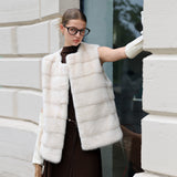 Ivory Silky Fur Vest