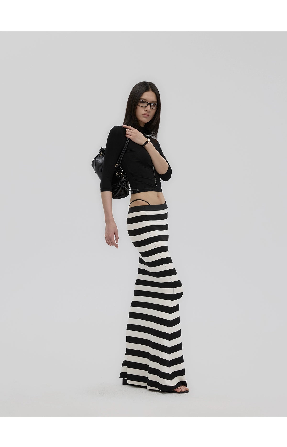 Striped Knit Skirt