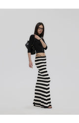 Striped Knit Skirt