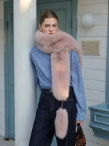 Plush Statement Scarf - Flamingo