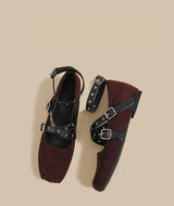 Leopard Strap Mary Jane Flats