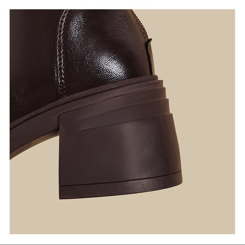 Button-Detail Ankle Boots