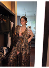 Leopard Satin Pajama-Three Piece
