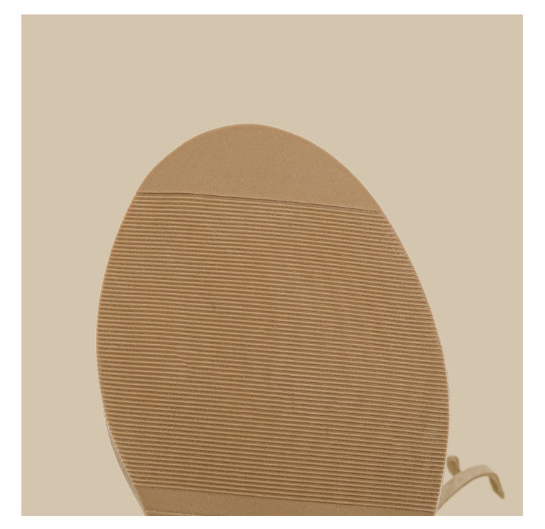 Fringe Stud Microfiber Leather Sandal