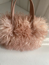Gradient Faux-Fur Tote Bag