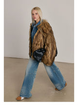 Wolf Faux Fur Coat
