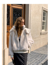 Hooded Cropped Fur Jacket