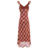 Vintage Check Slip Dress