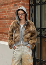 Eco Fur Cropped Jacket