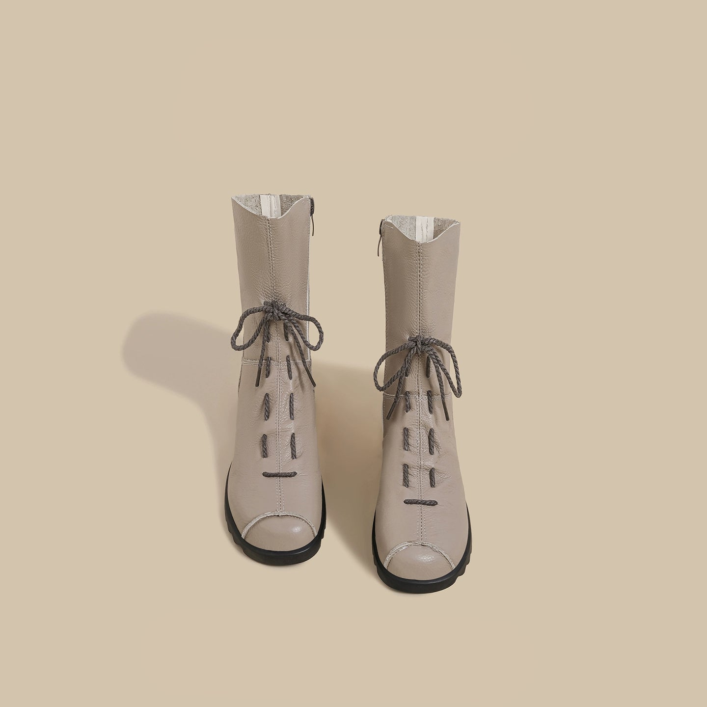 Soft-Leather Mid Boots