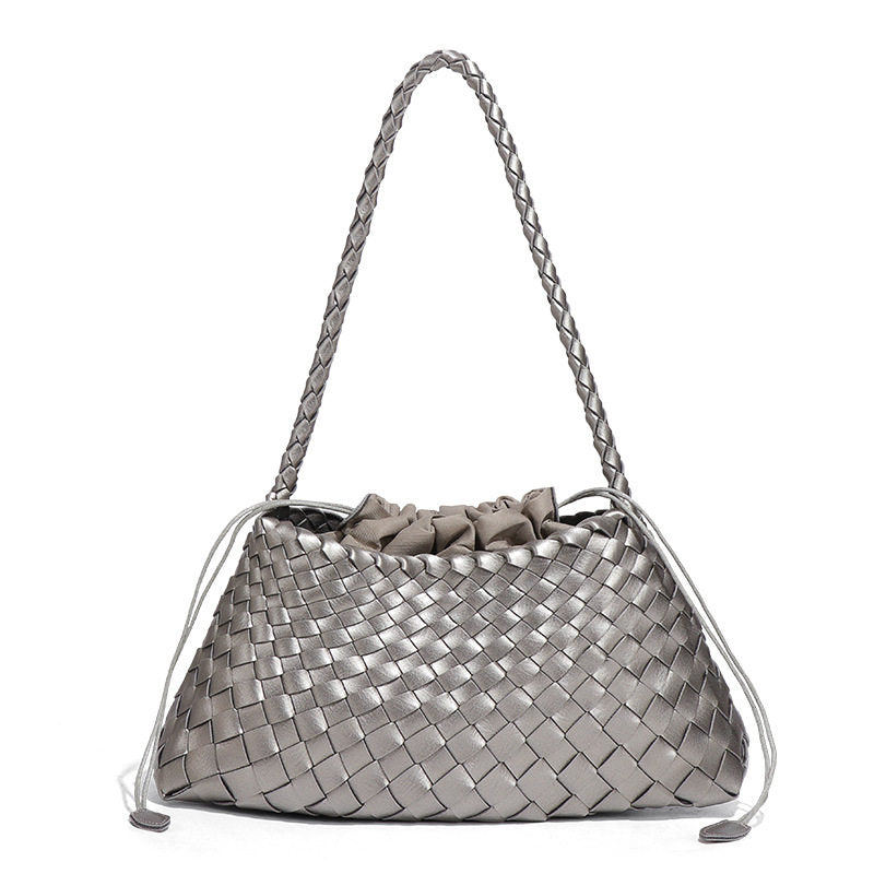 Cowhide Woven Bag