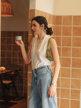 Wool Blend Knit Vest