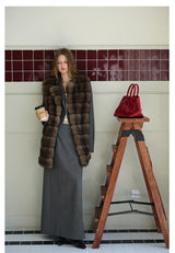 Fur Mid-Length Vest - Tawny