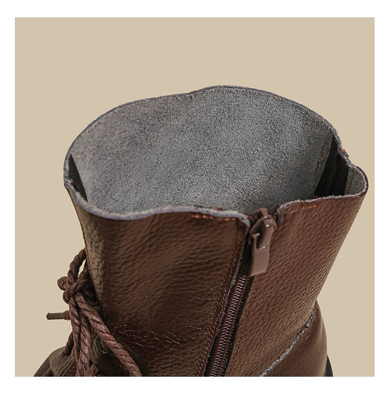 Soft-Leather Mid Boots