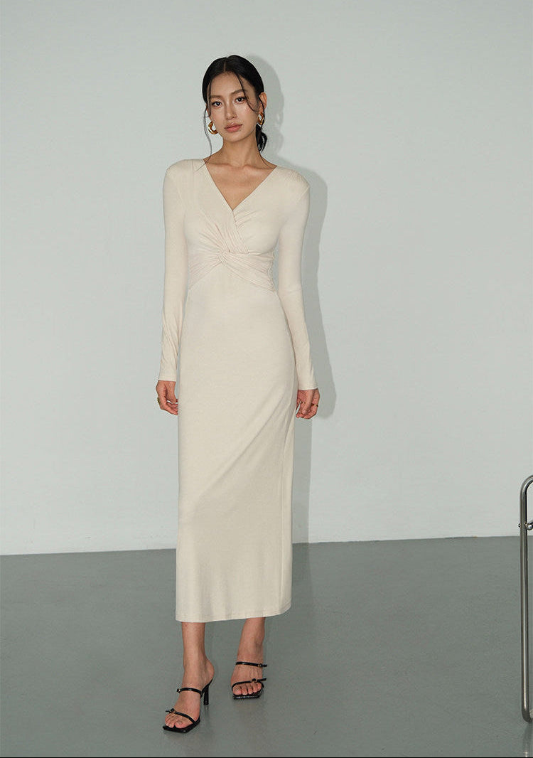 Twist Wrap Maxi Dress