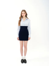 Slim Stretch Shirt Dress
