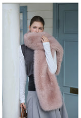 Flamingo Fur Scarf