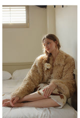 Plush Coat - Milk tea