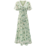 Sage Bloom Maxi Dress