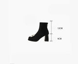 Rhinestone Velvet Boots