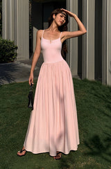 Ruched Bodice Slip Dress