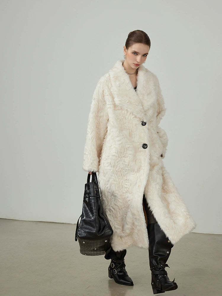 Curly Lamb Faux Coat