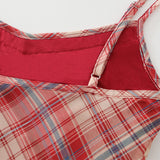 Cherry Plaid Slip Dress