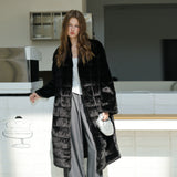 Black Silky Fur Coat