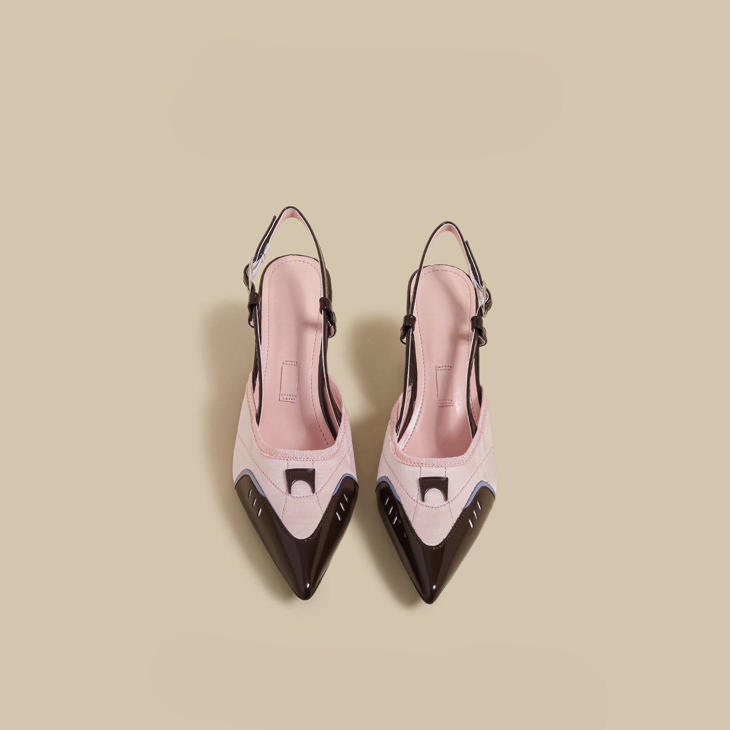 Sculpted Slingback Low Heels