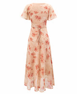 Floral Waist Tie Dress