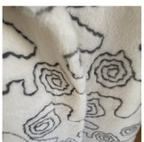 Floral Faux Fur Coat