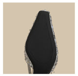 Sequin Pointed Slingback Heels