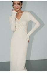 Twist Wrap Maxi Dress