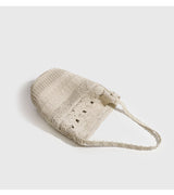 Woven Bucket Shoulder Bag
