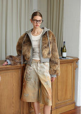 Eco Fur Cropped Jacket