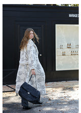 Floral Faux Fur Coat