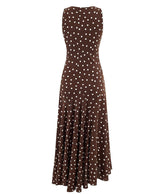 Cocoa Dot Maxi Dress
