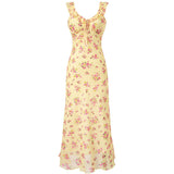 Butter Yellow Floral Dress
