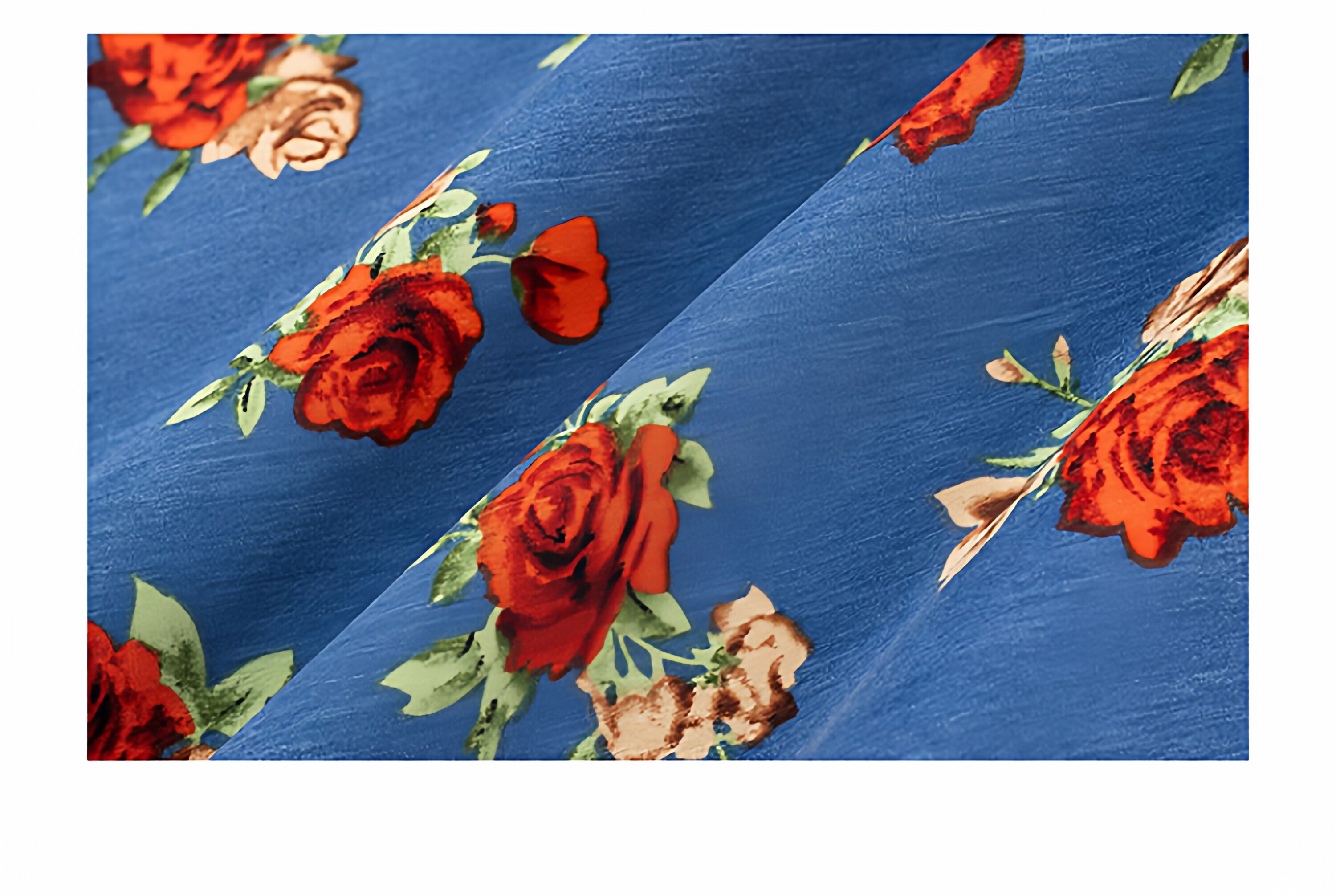 Azure Garden Halter Dress