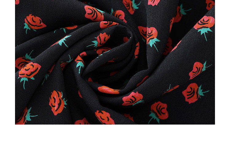 Midnight Poppy Slip Dress