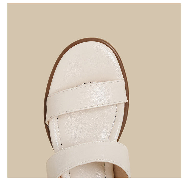 Double Strap Low Heel (Black)
