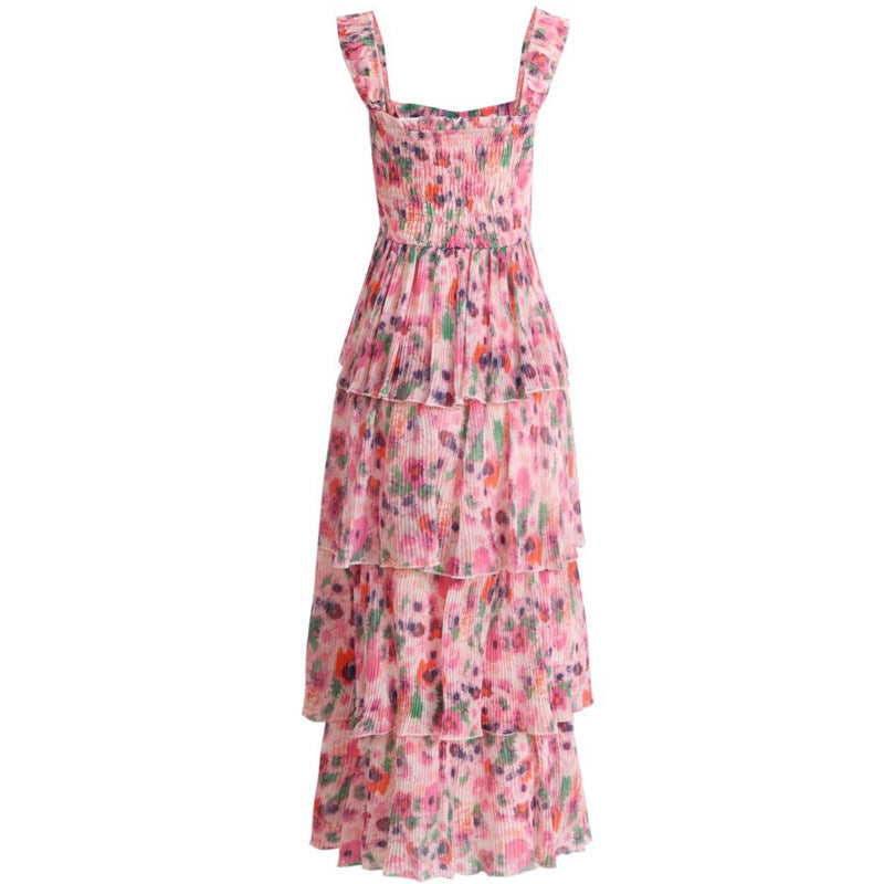 Rosy Garden Tier Dress