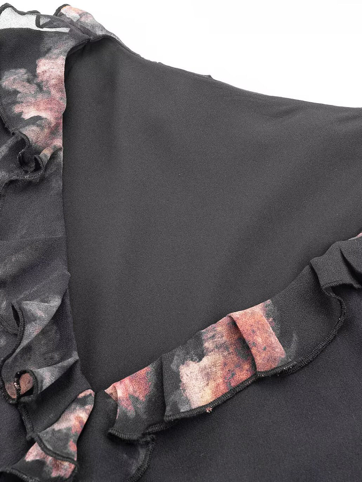 Noir Bloom Sheer Dress