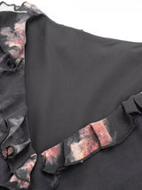 Noir Bloom Sheer Dress