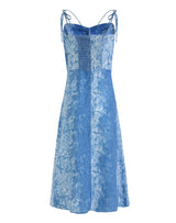 Blue Lace Slip Dress