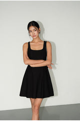 Back Cutout Sleeveless Mini Dress