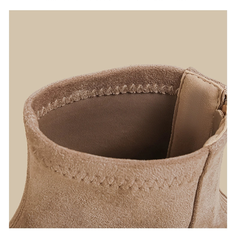 Rhinestone Square-Toe Boots