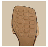 Woven Strap Heel Sandals