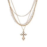 Pearl Cross Necklace