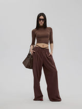 Brown Top & Sweatpants